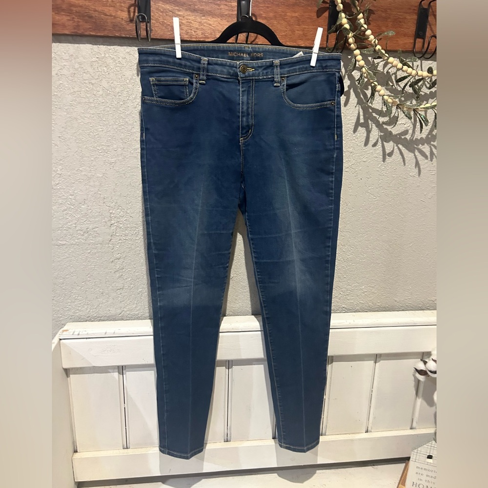 Michael Kors Blue Skinny Jeans Size 12